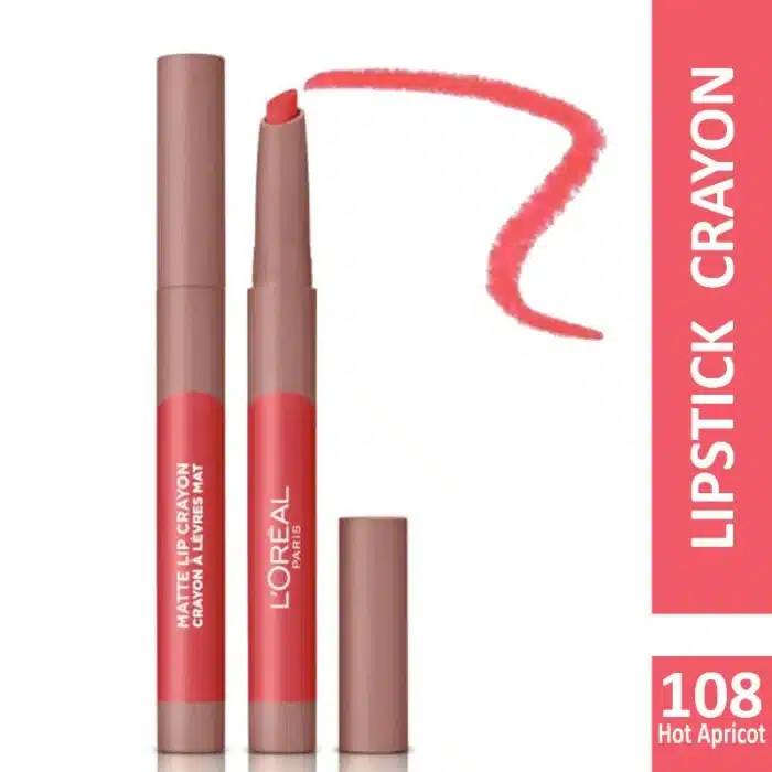 L’Oreal Paris Infallible Matte Lip Crayon 108 Hot Apricot